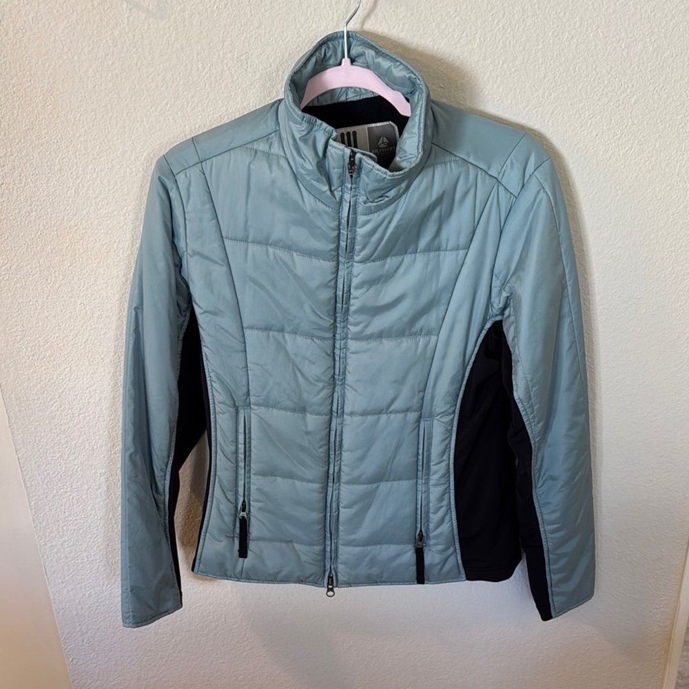 Burton Light Blue and Black Puffer Jacket